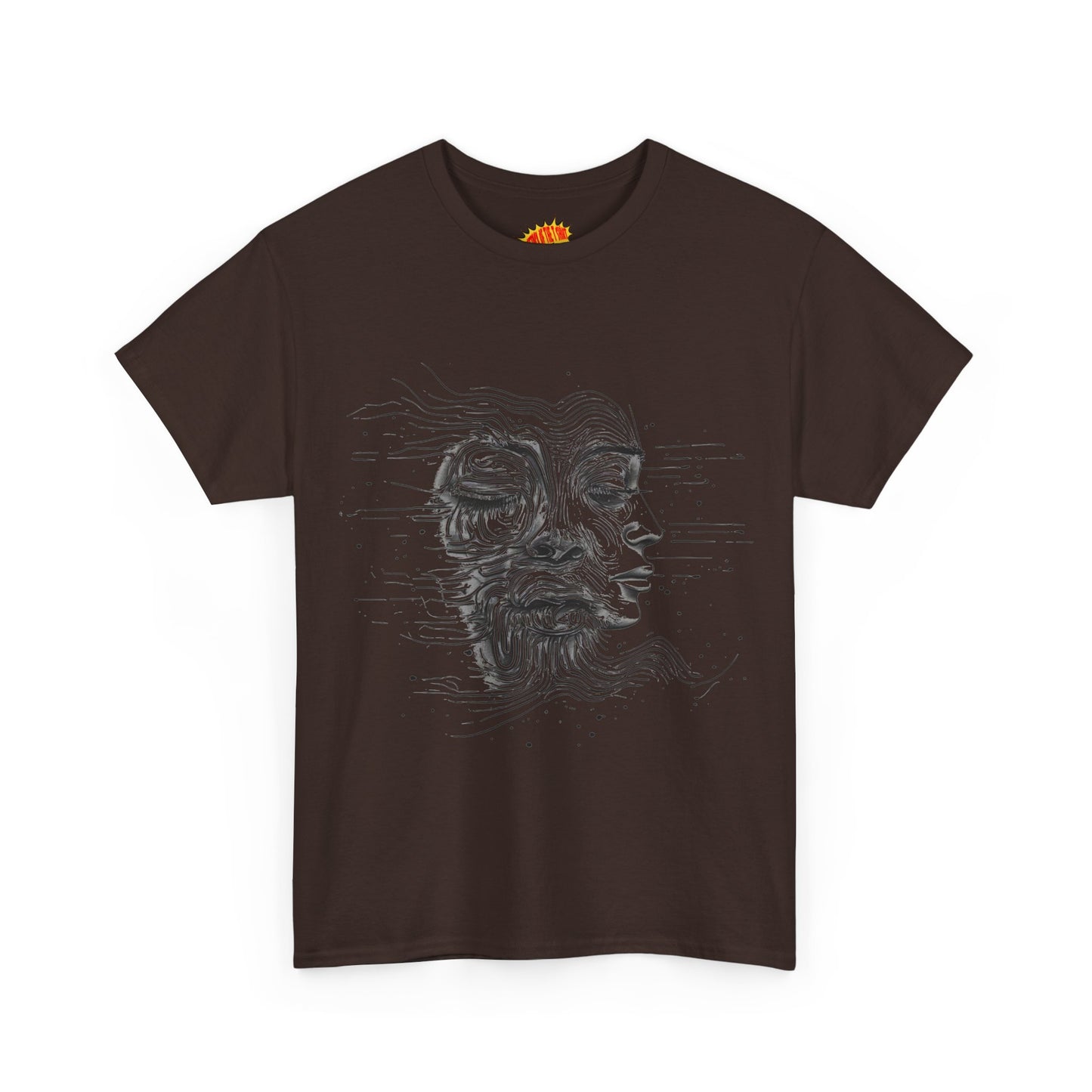 Line Drawing Graphic Art Faces Tee Shirt *Multiple Colors*