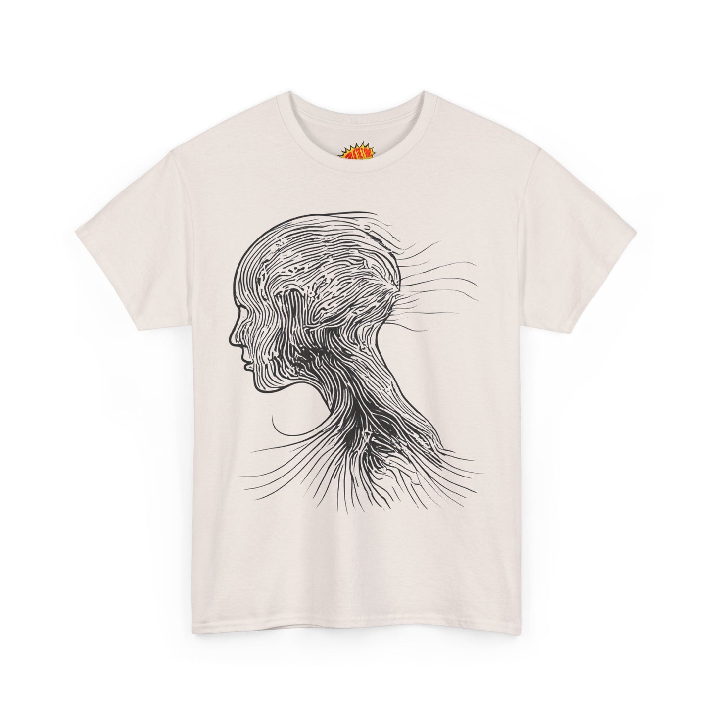 Face Silhouette Line Drawing Graphic Art Tee Shirt *Multiple Colors*