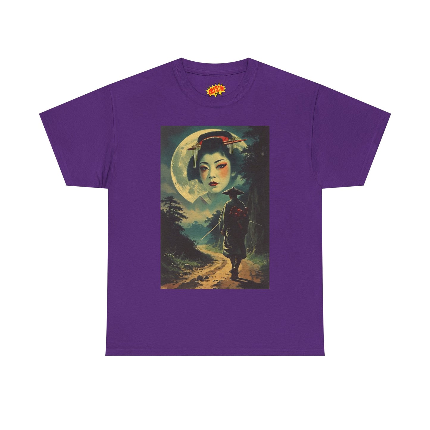 Night Traveller w/Full Moon Geisha T-Shirt *Multiple Colors*