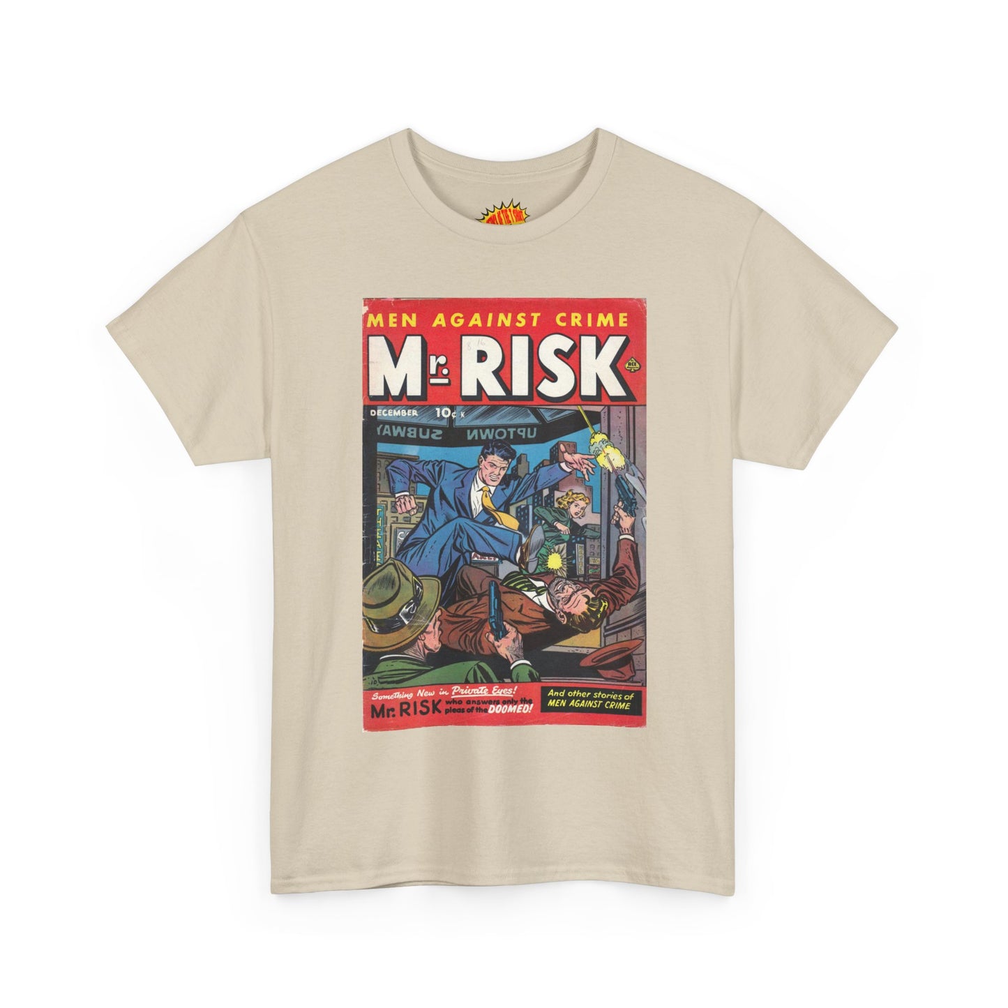 Mr. Risk December Comic Tee Shirt *Multiple Colors*