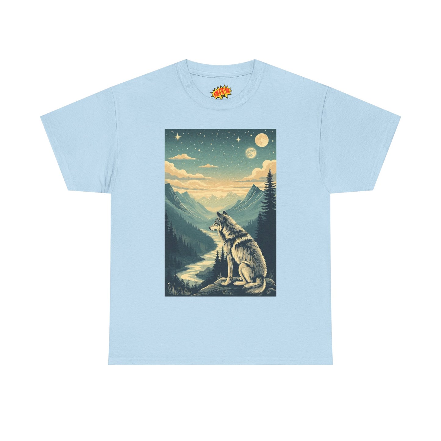 Mountain Wolf Scene T-Shirt *Multiple Colors*