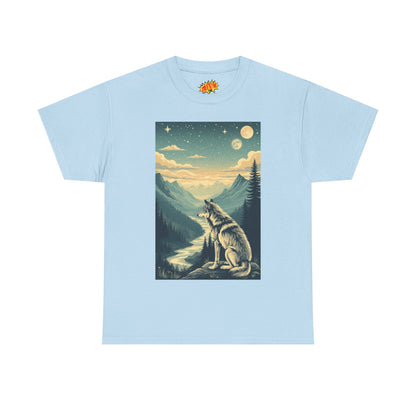 Mountain Wolf Scene T-Shirt