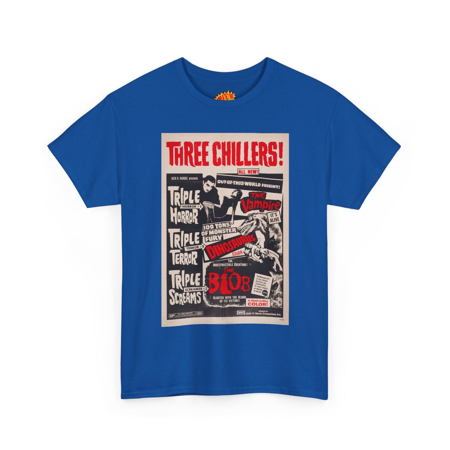Three Chillers Movie Poster T-Shirt *Multiple Colors*