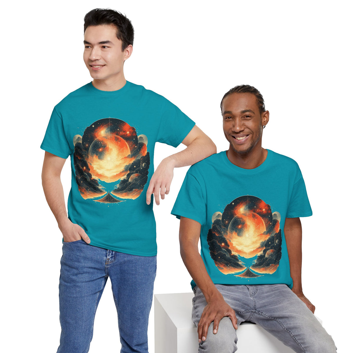 Moonscape w/Clouds Graphic Tee Shirt