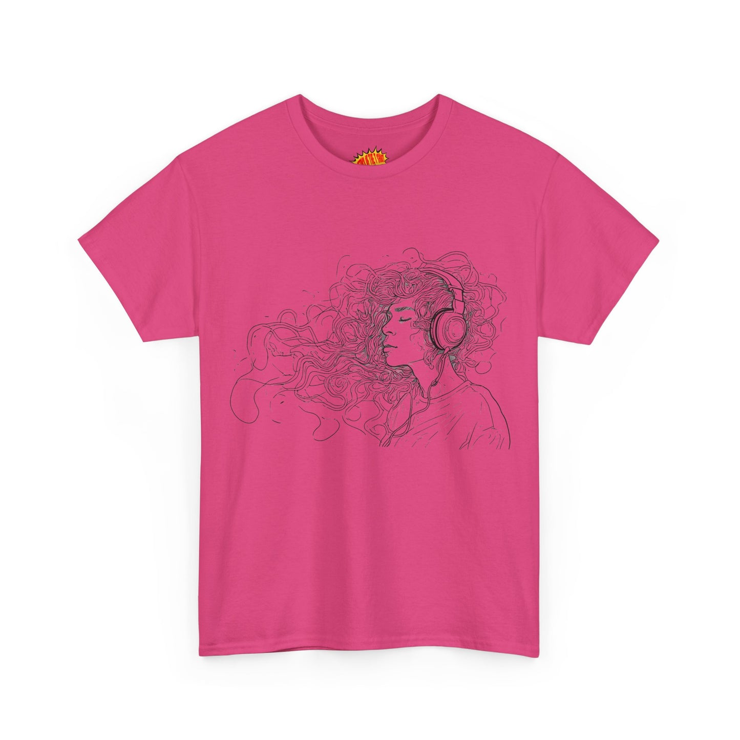 Line Drawing Portrait Graphic Musical Art Tee Shirt *Multiple Colors*