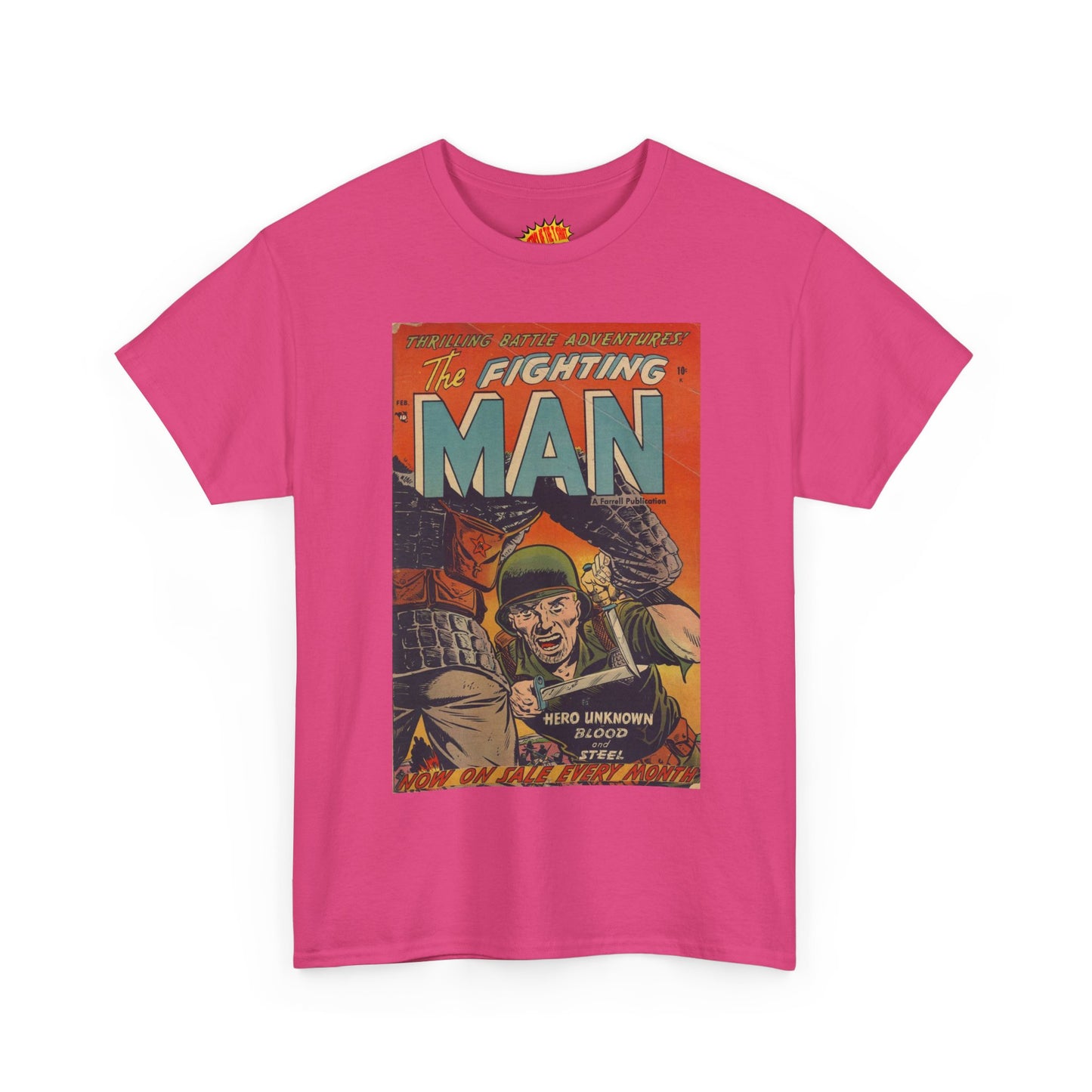 The Fighting Man February Comic Tee Shirt *Multiple Colors*