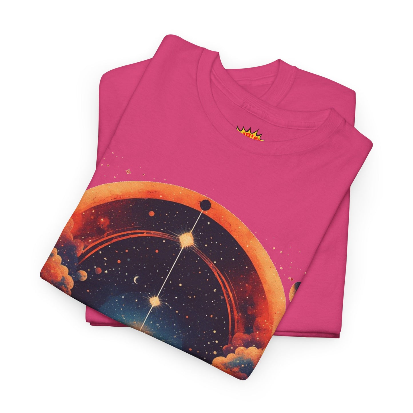Round Galaxy Graphic Tee Shirt *Multiple Colors*