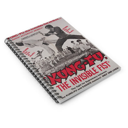Kung Fu the Invisible Fist - Vintage Movie Poster Notebook