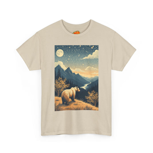 Vintage Style Mountain Bear Scene T-Shirt *Multiple Colors*