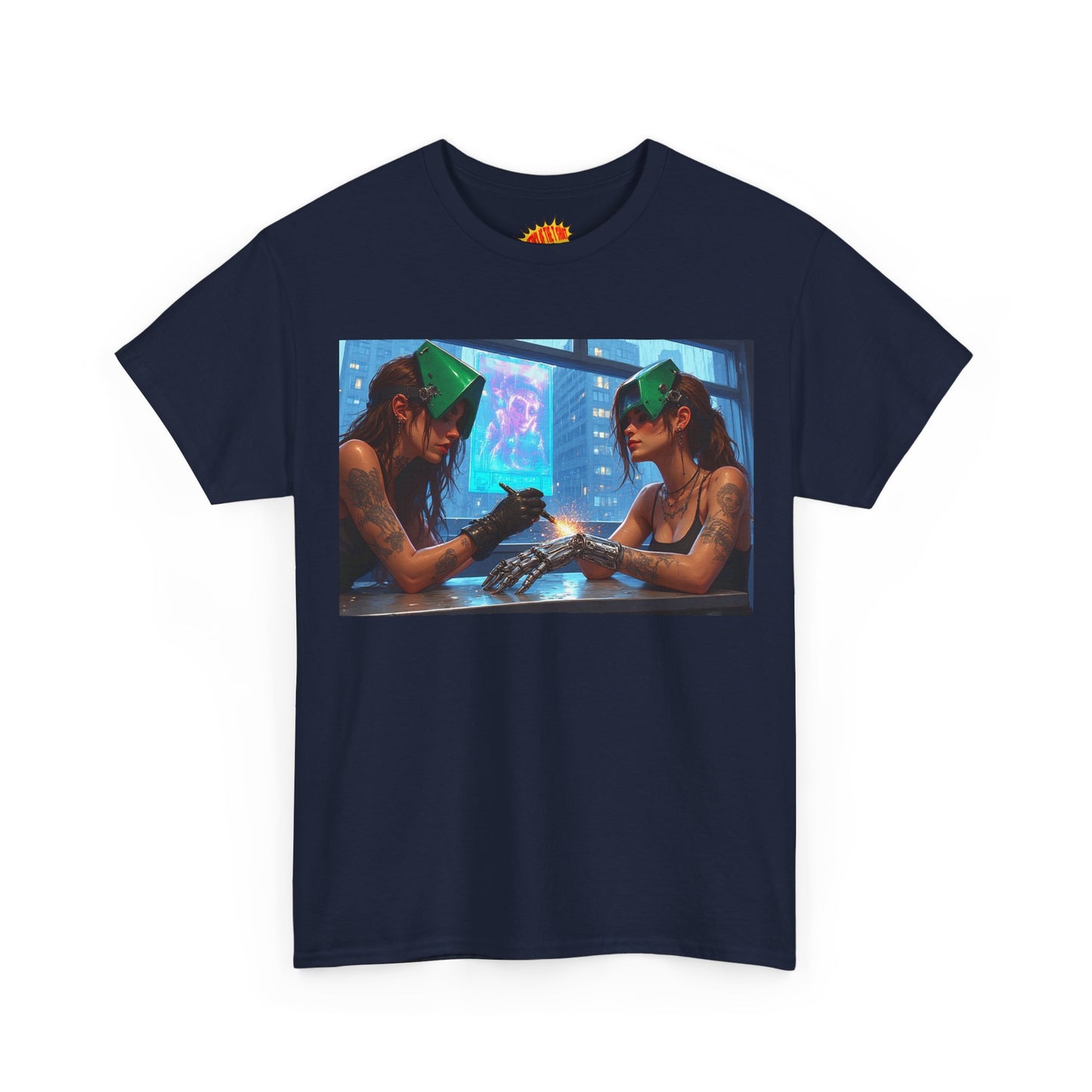 Cyberpunk Robot Hand Repair Scene T-Shirt *Multiple Colors*