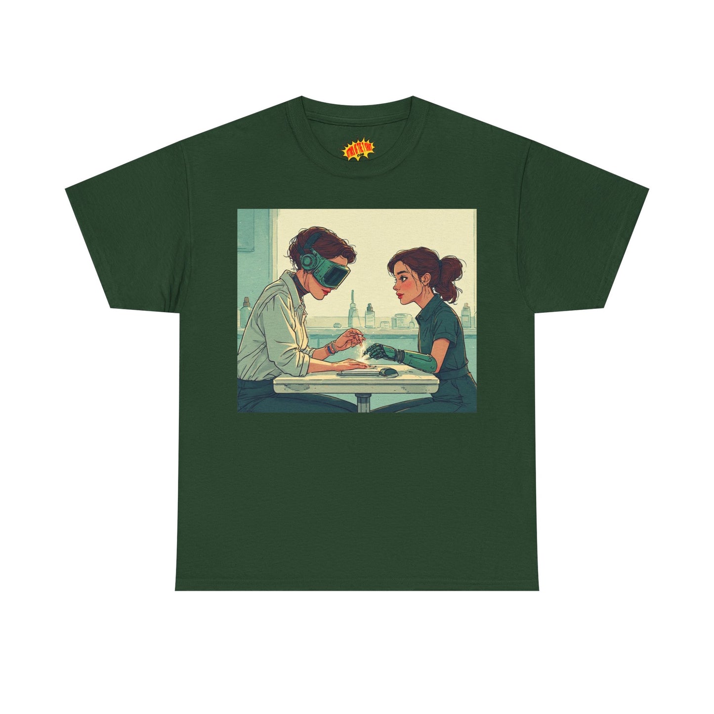 Pastel Robot Hands Manicure Scene T-Shirt *Multiple Colors*