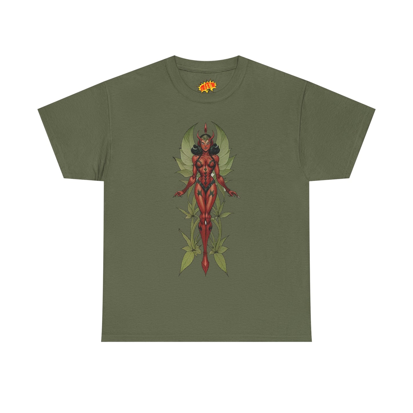 Flower Succubus Woman Fantasy Nature T-Shirt *Multiple Colors*