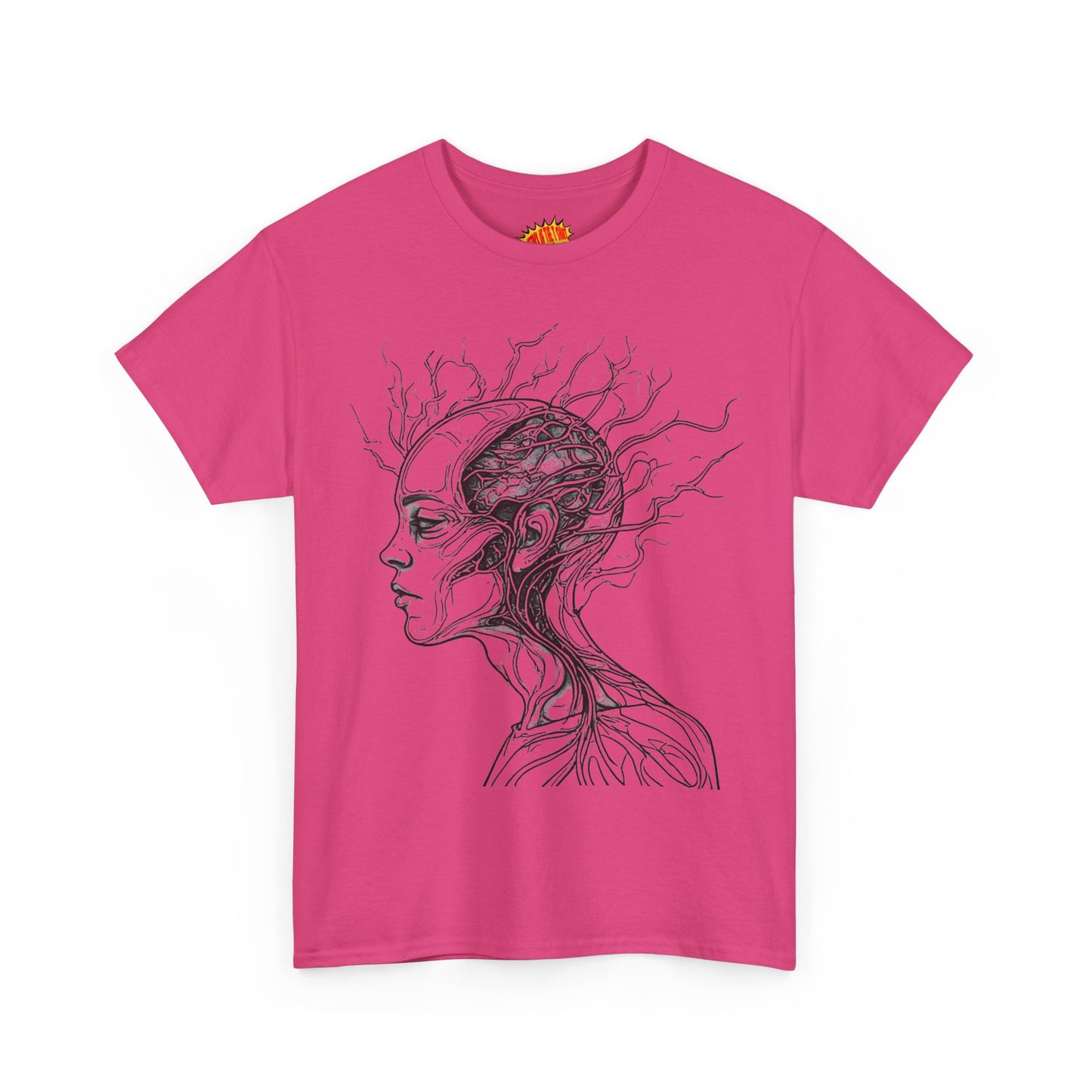 Anatomy Line Drawing Face Graphic Art Tee Shirt *Multiple Colors*