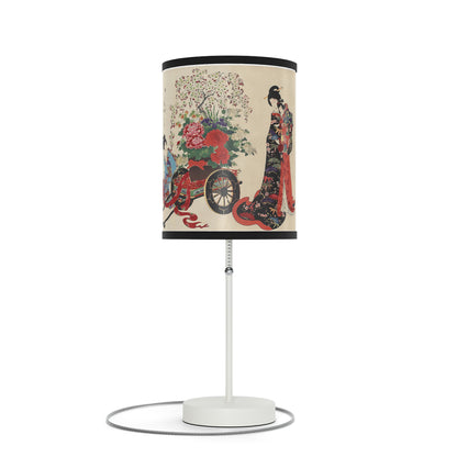 Flower Cart by Chikanobu Japanese Lamp Many Colors Available