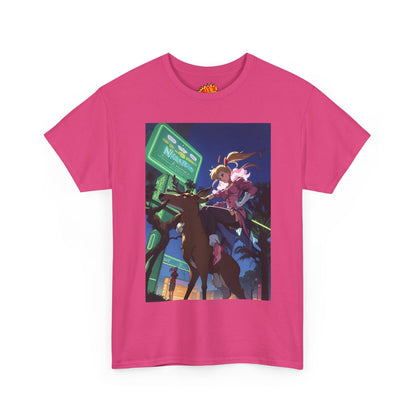 Anime Girl Deer Rider T-Shirt