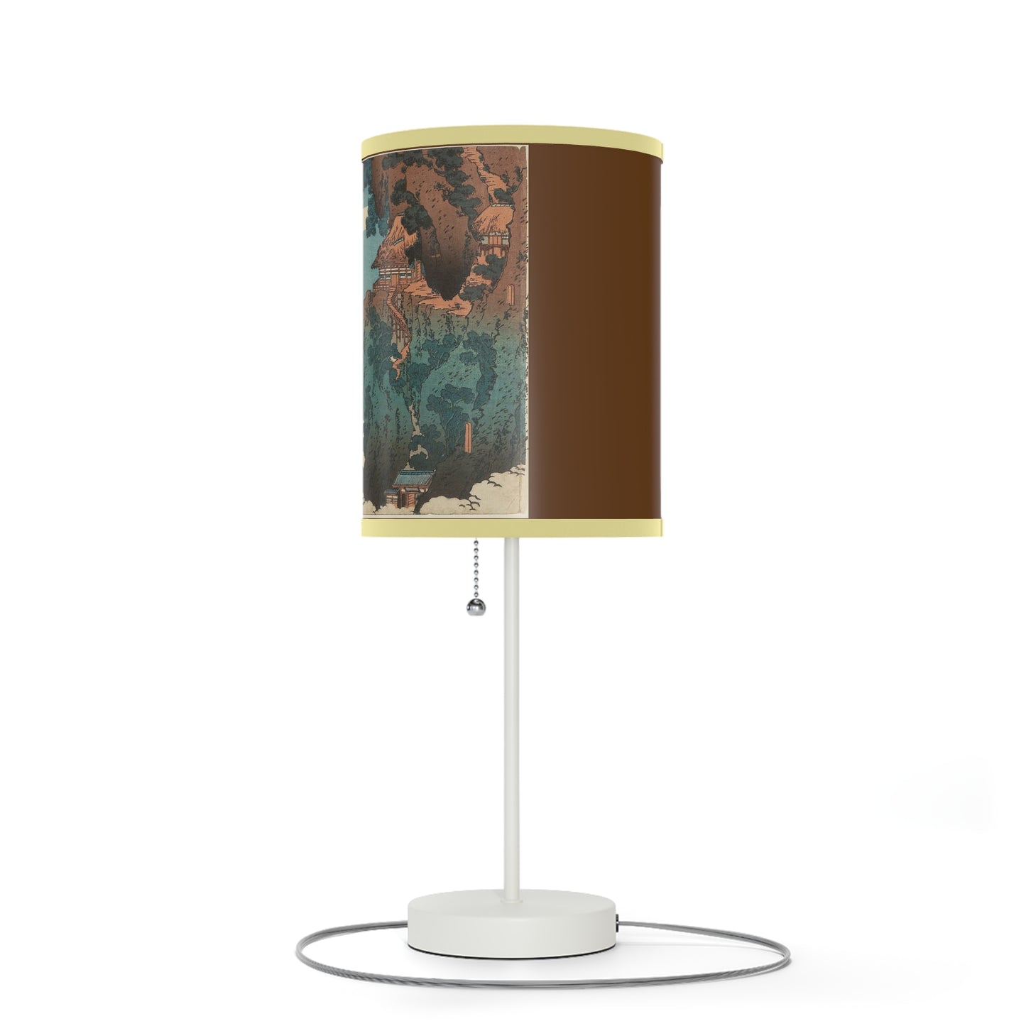 Hanging Cloud Bridge Japanese Woodcut Lamp