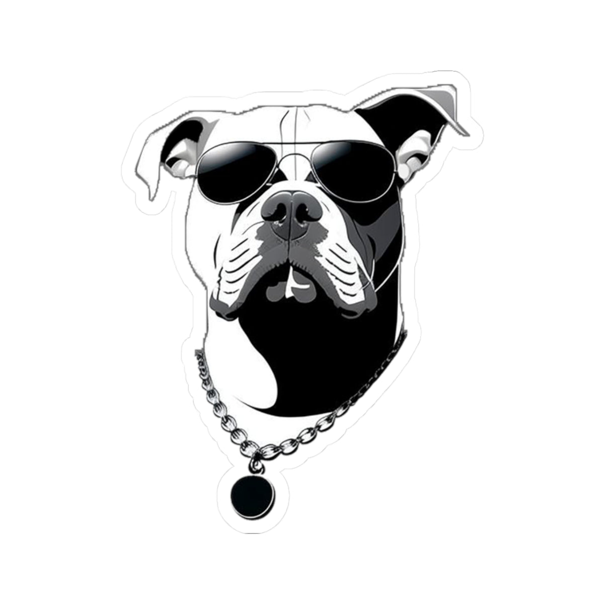 Dog with Sunglasses Stickers