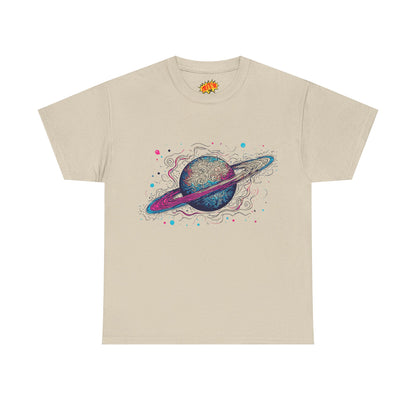 Ringed Planet Space Art Graphic Tee Shirt