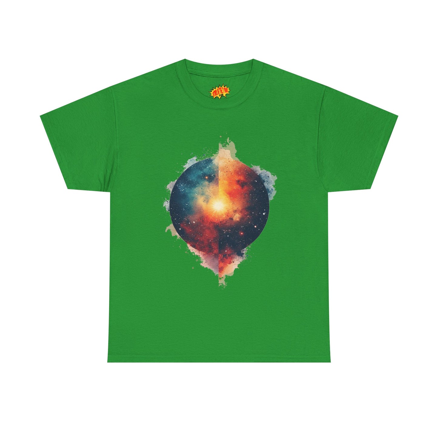 Round Galaxy w/Nebula Graphic Art Tee Shirt *Multiple Colors*