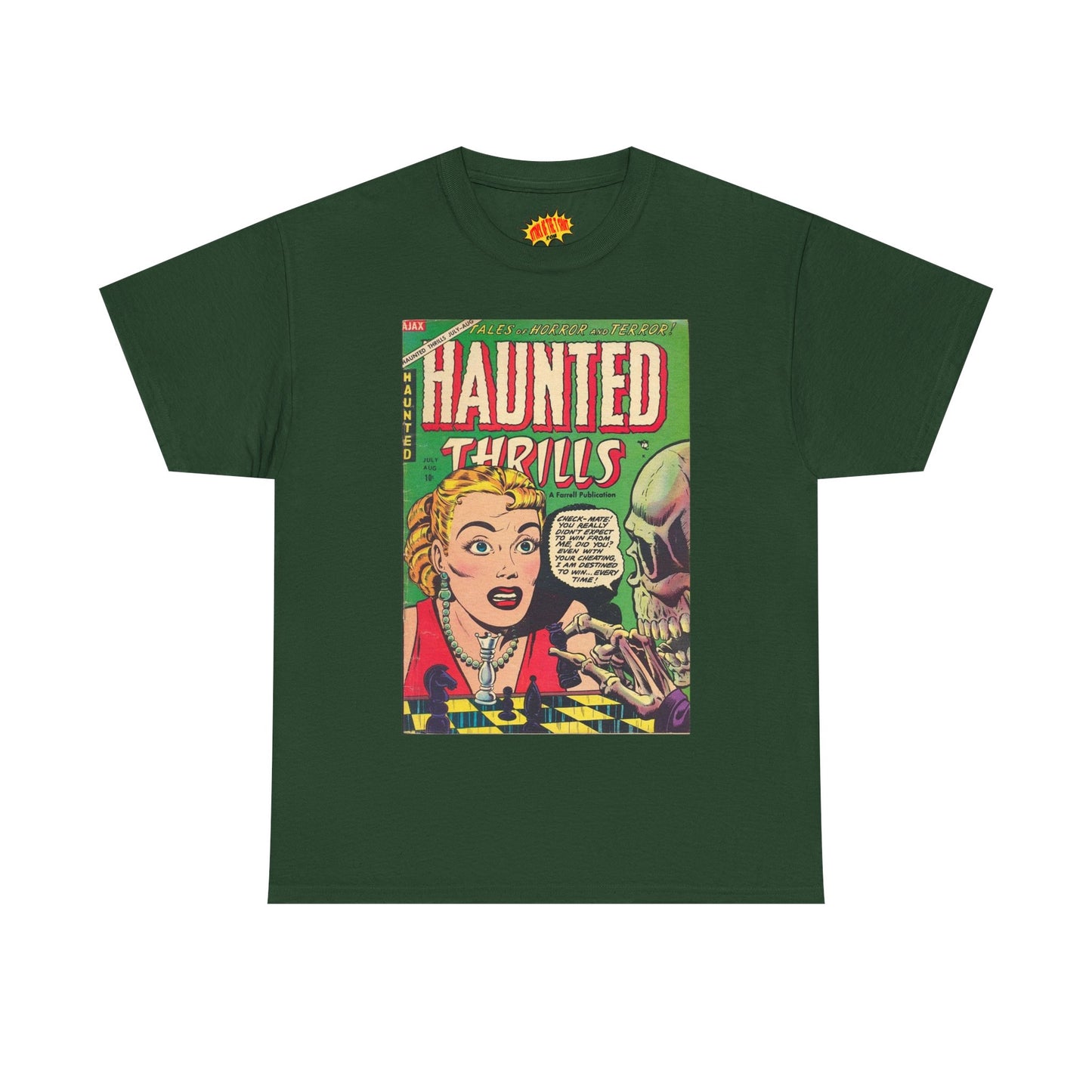 Haunted Thrills July - August Comic Tee Shirt *Multiple Colors*