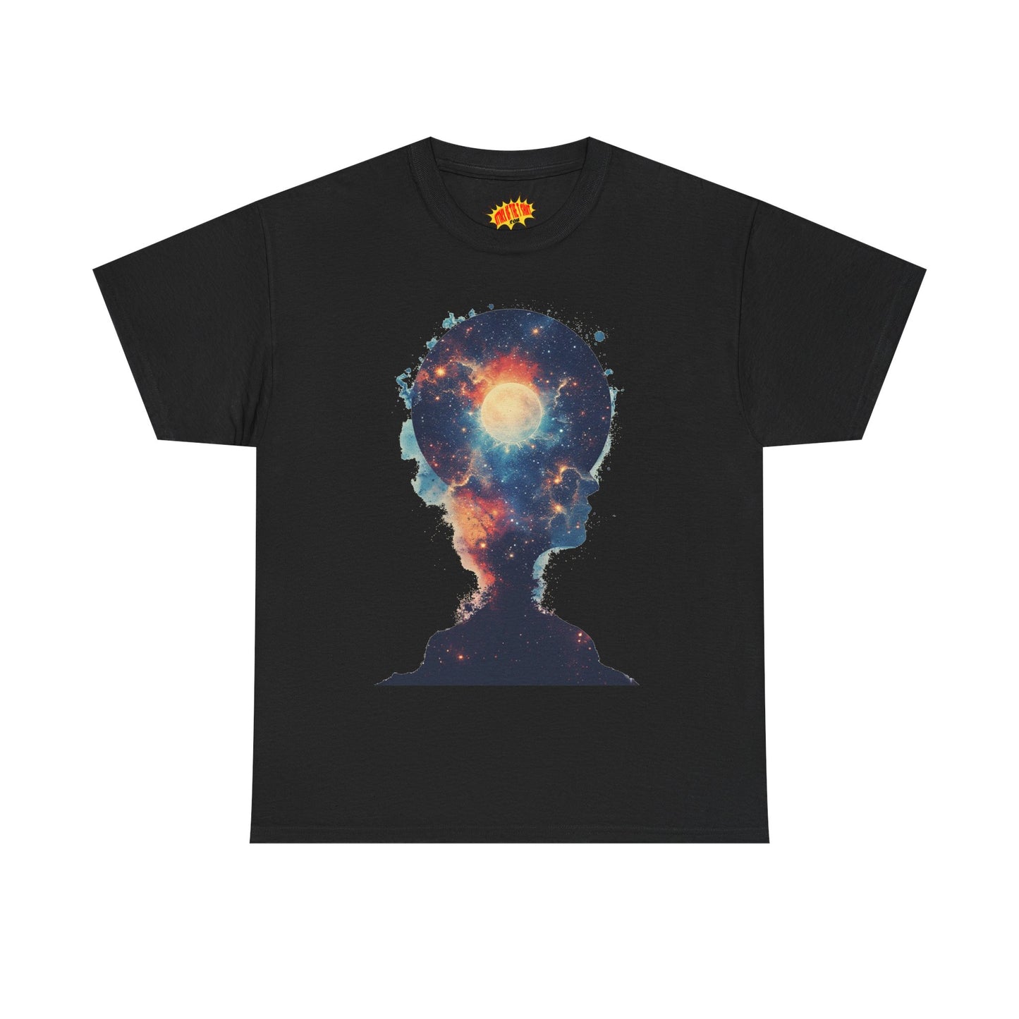 Abstract Galaxy Nebula Art w/Face Graphic Tee Shirt *Multiple Colors*