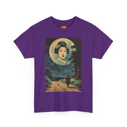 Night Traveller w/Full Moon Geisha Woman T-Shirt