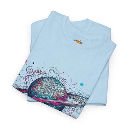 Ringed Planet Space Art Graphic Tee Shirt
