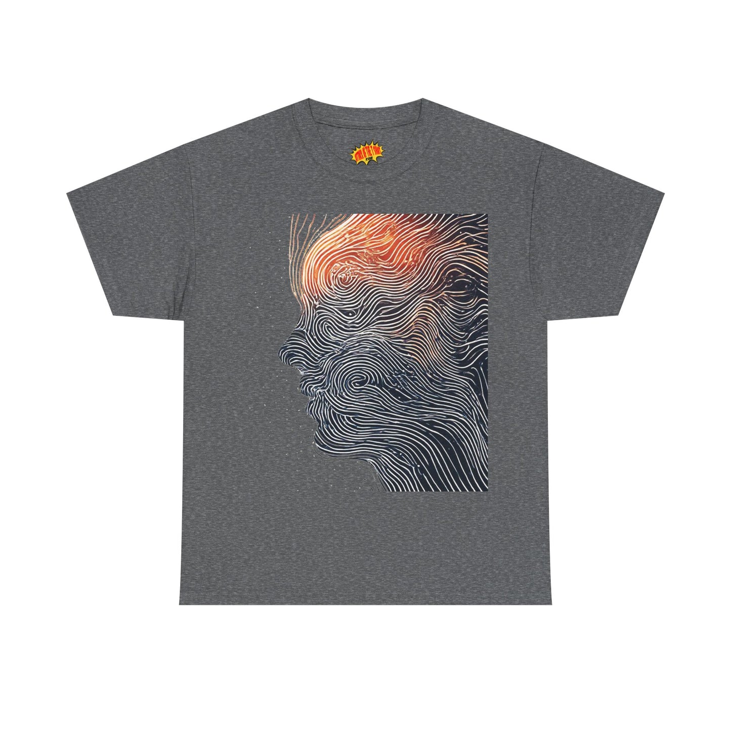 Line Drawing Face Graphic Art Tee Shirt *Multiple Colors*
