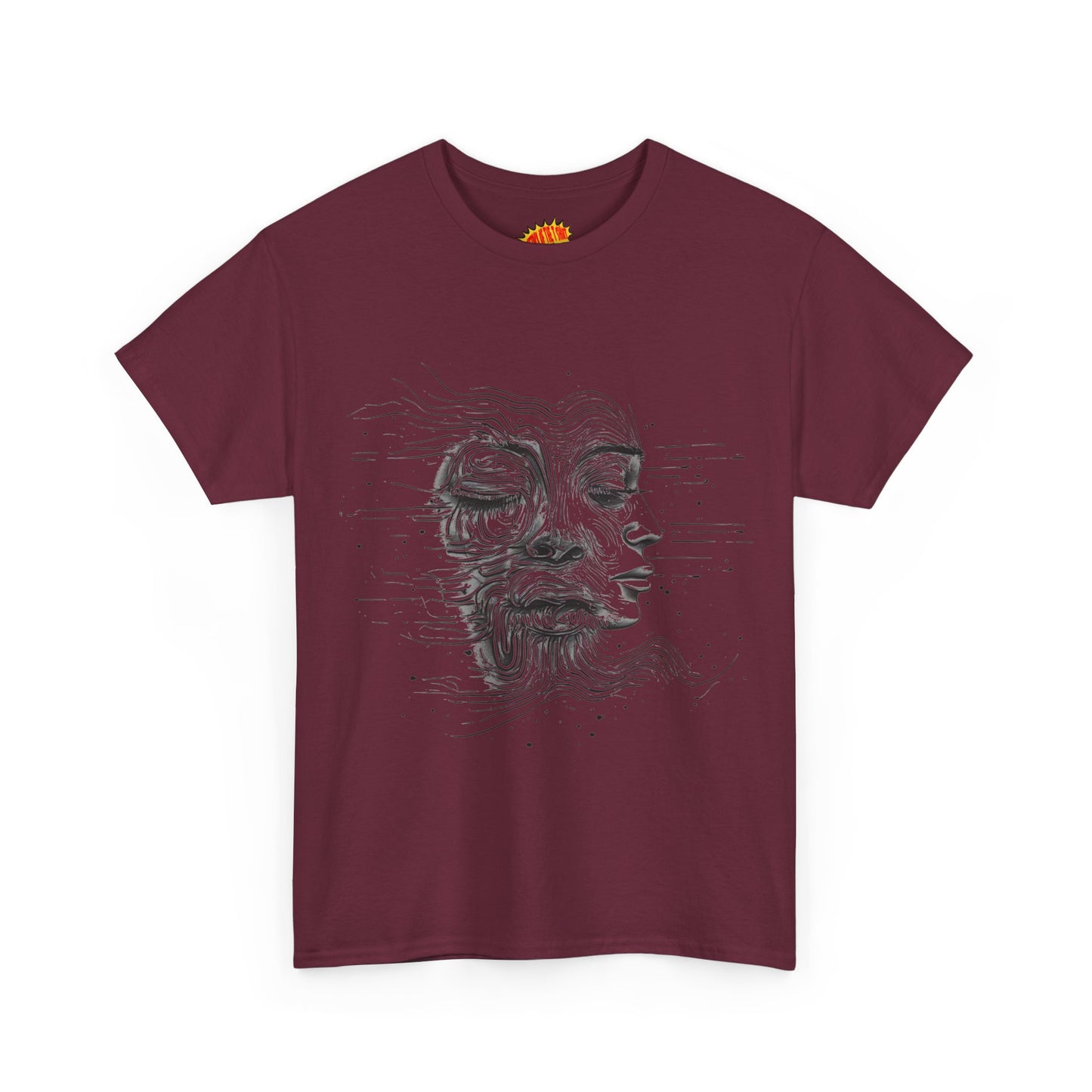 Line Drawing Graphic Art Faces Tee Shirt *Multiple Colors*