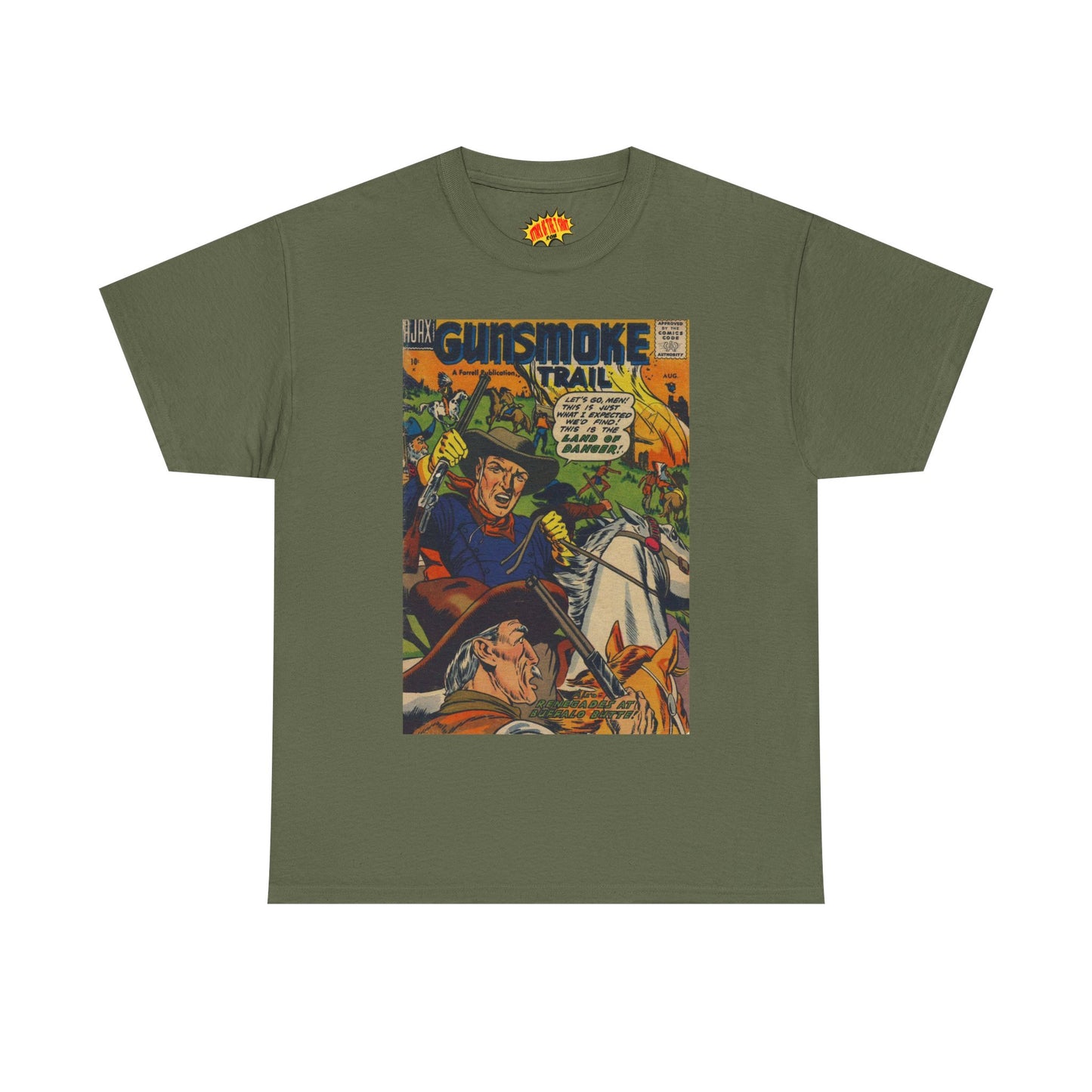 Gunsmoke Trail August Comic Tee Shirt *Multiple Colors*