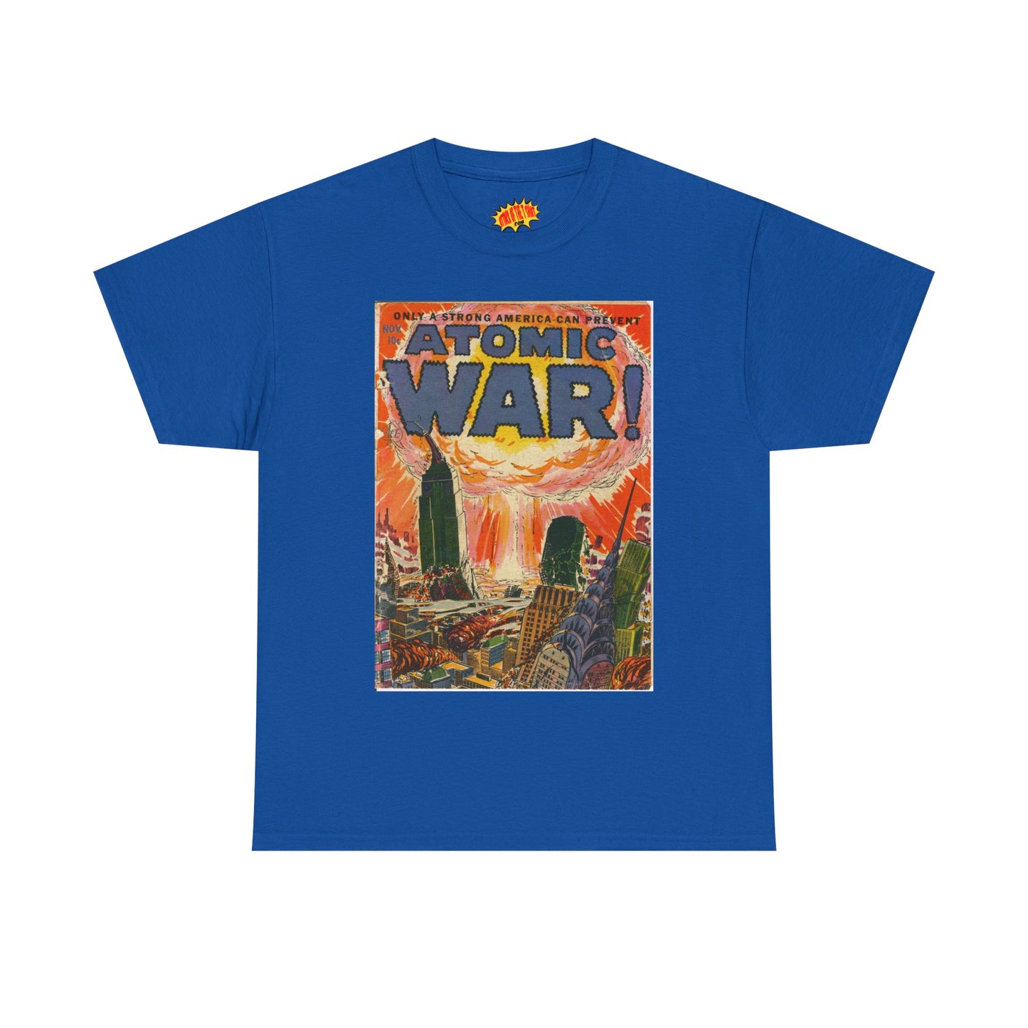 Atomic War Nov. Comic Tee Shirt *Multiple Colors*