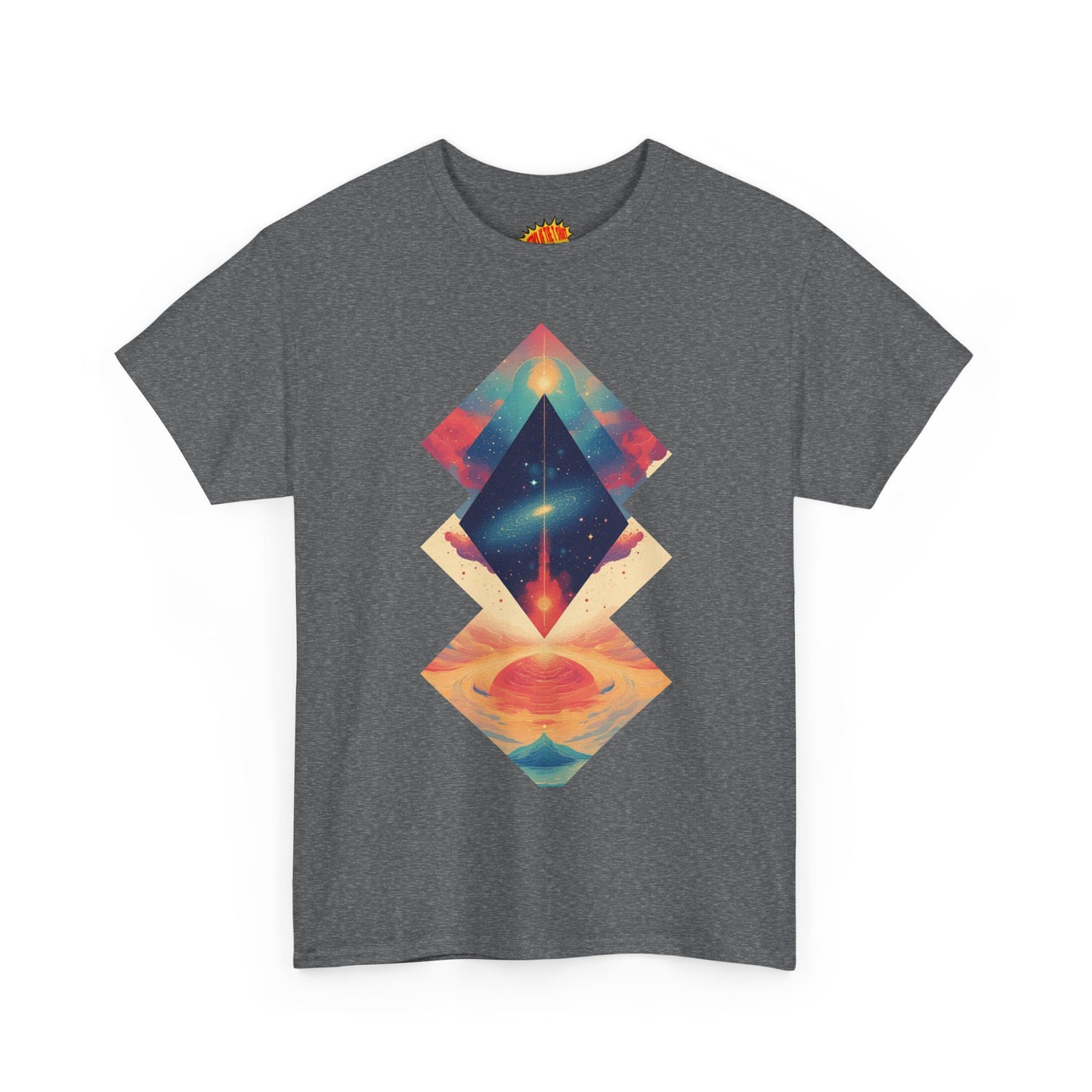 Geometric Shape Galaxy Graphic Space Art Tee Shirt *Multiple Colors*