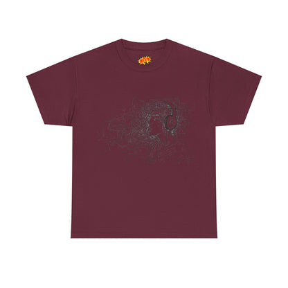 Line Drawing Portrait Graphic Musical Art Tee Shirt