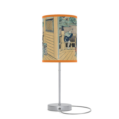 The Sazai Hall by Hokusai Japanese Lamp