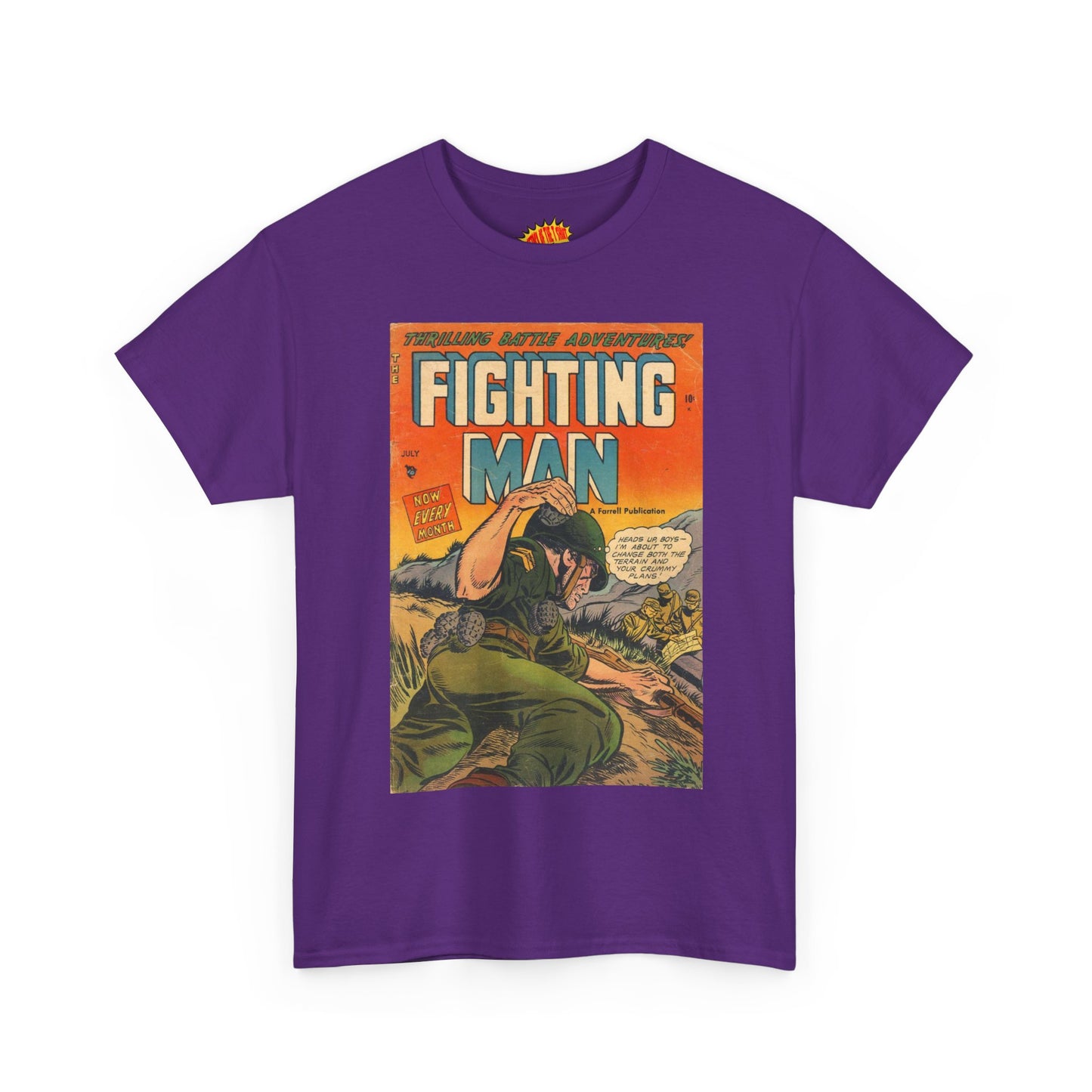 The Fighting Man July Comic Tee Shirt *Multiple Colors*
