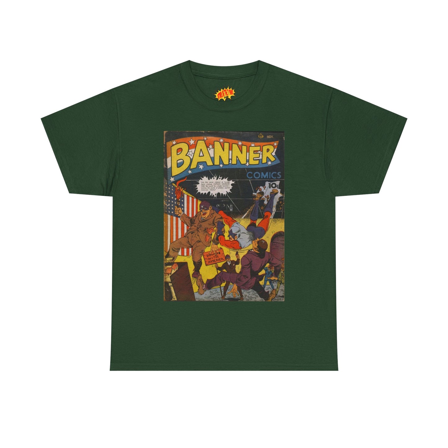 Banner Nov. Comic Tee Shirt *Multiple Colors*