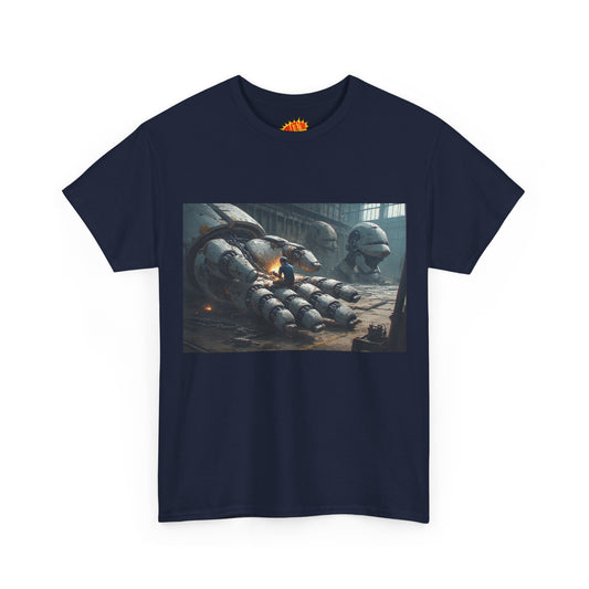 Anime Mech Workshop Giant Hand Welding Scene T-Shirt *Multiple Colors*