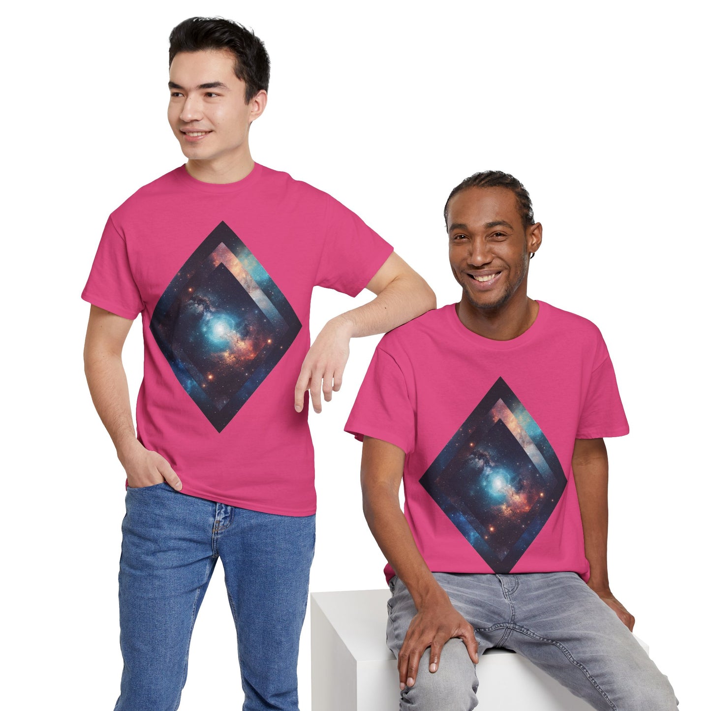 Diamond Galaxy Art Graphic Tee Shirt *Multiple Colors*