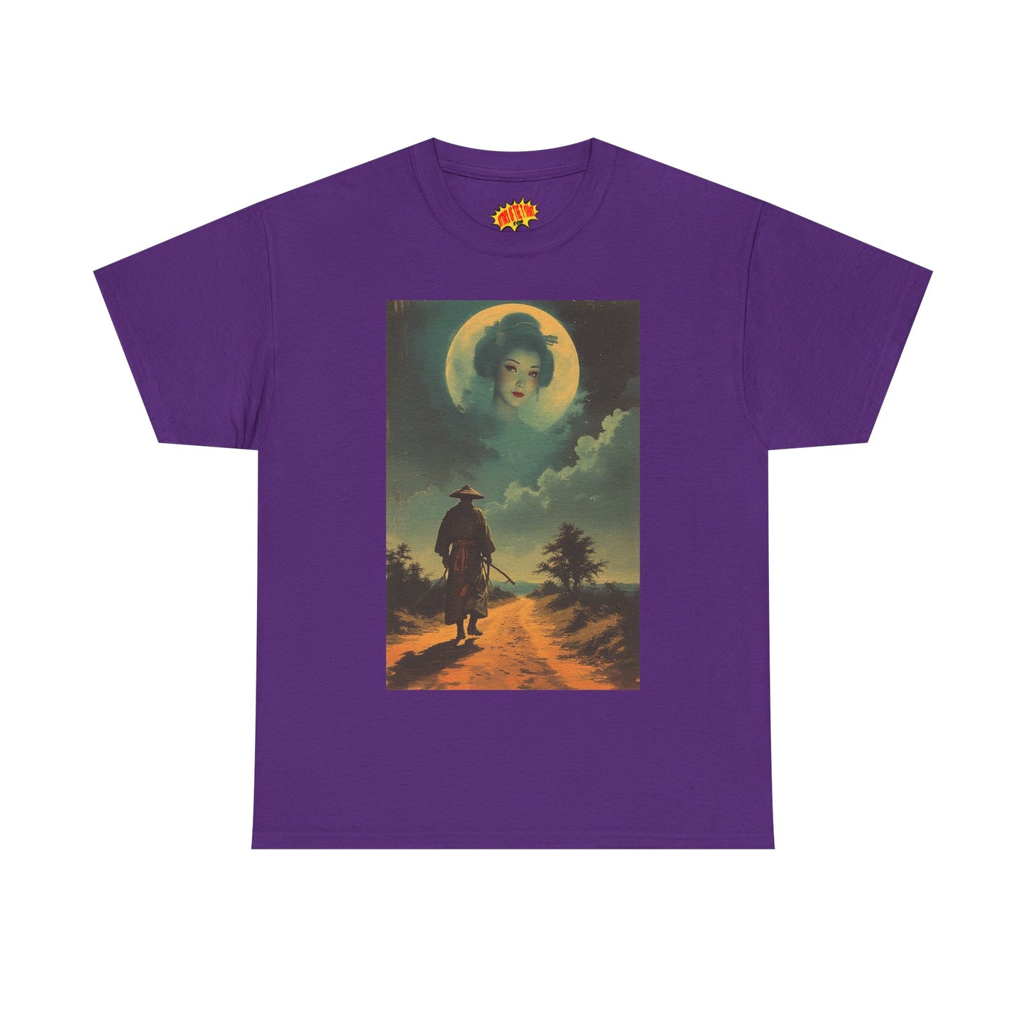 Walking Samurai w/Full Moon Woman T-Shirt *Multiple Colors*