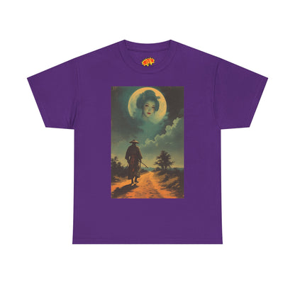 Walking Samurai w/Full Moon Woman T-Shirt