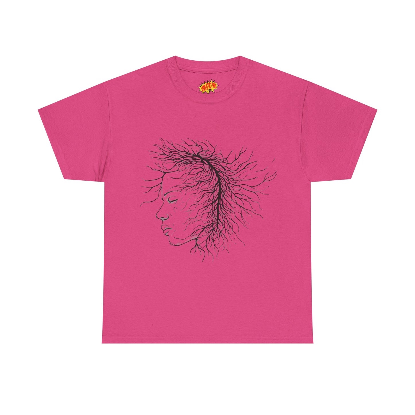Capillary Face Line Drawing Graphic Art Tee Shirt *Multiple Colors*