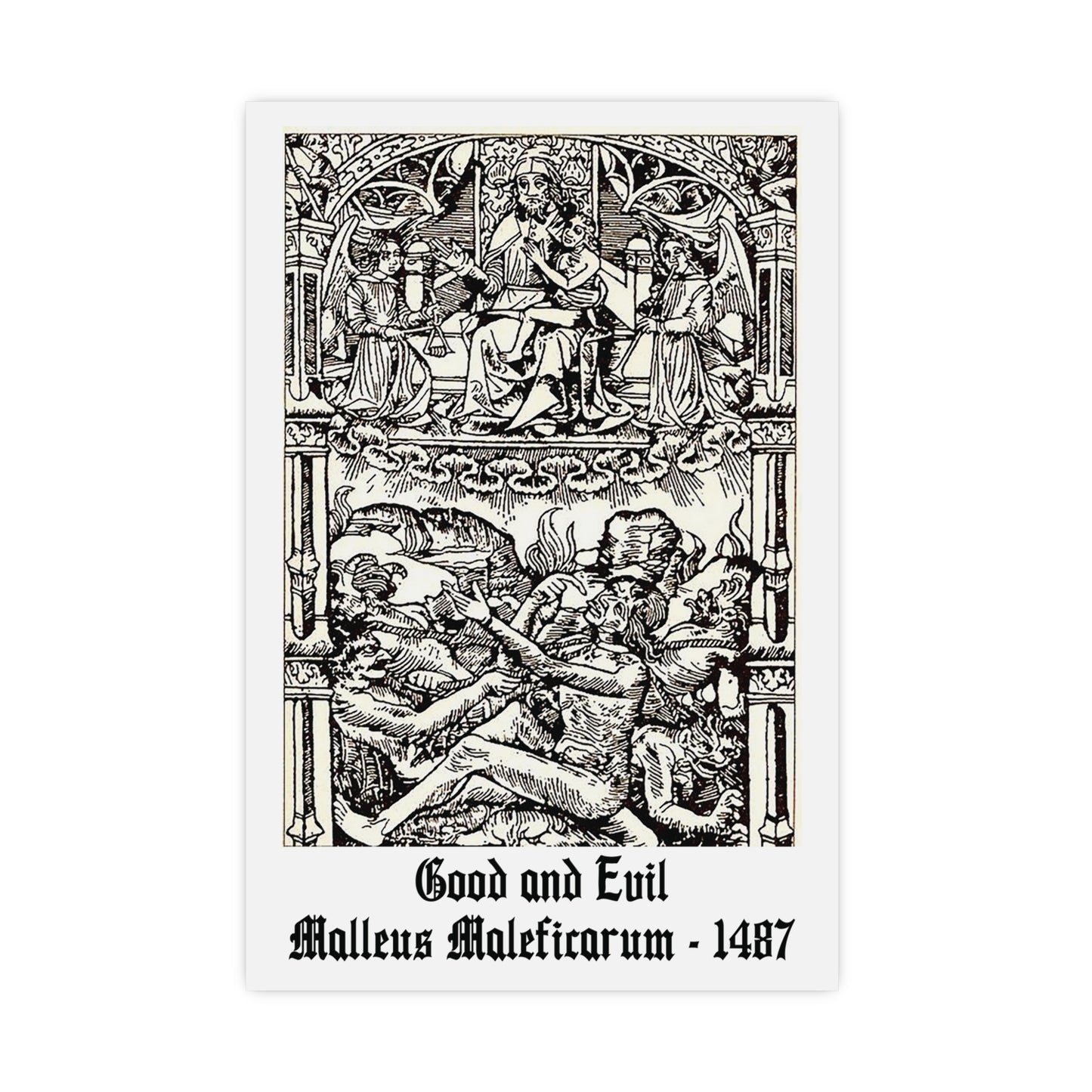 Good and Evil - Malleus Maleficarum, 1487 - Many Sizes Available