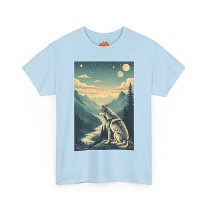 Mountain Wolf Scene T-Shirt