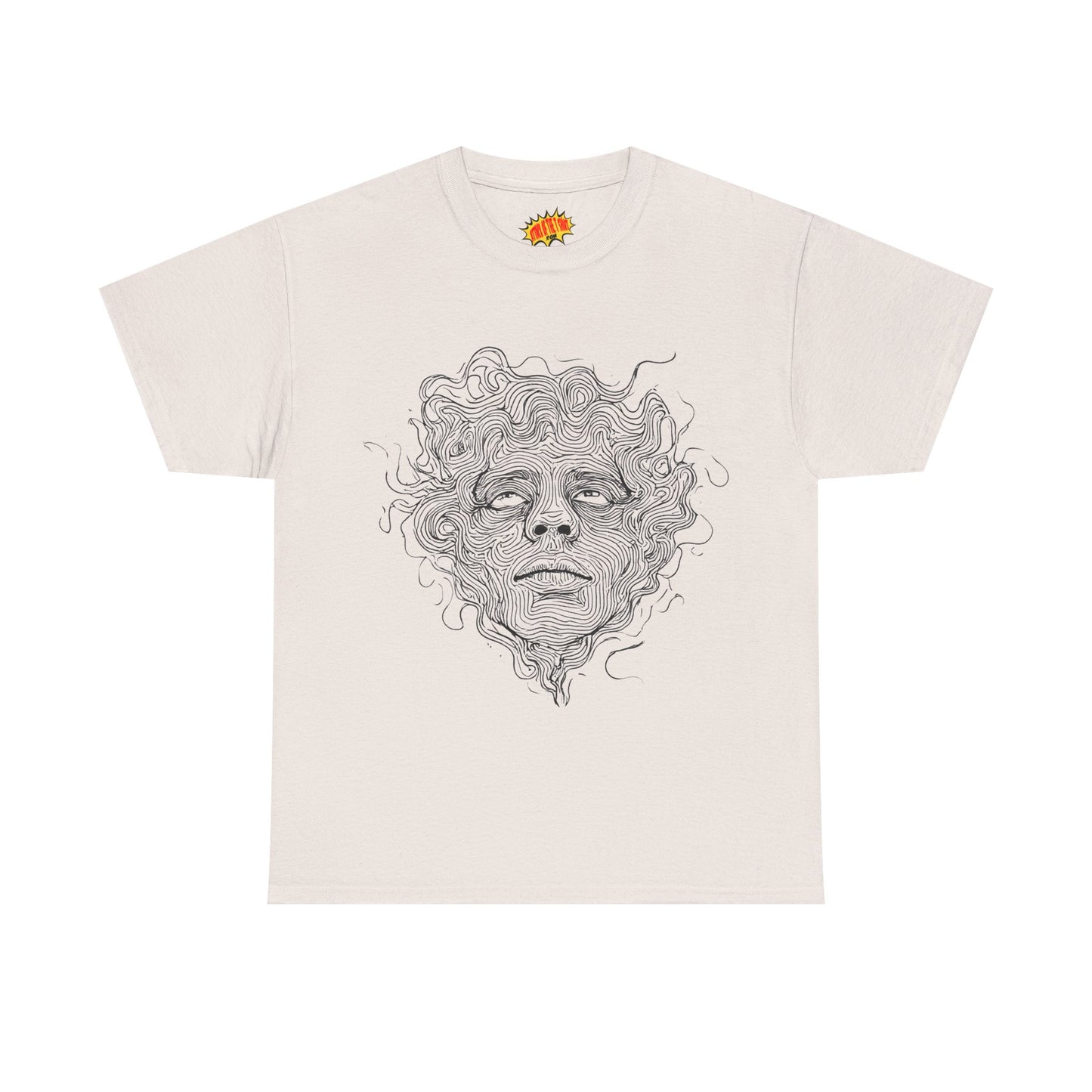 Human Face Line Drawing Graphic Art Tee Shirt *Multiple Colors*