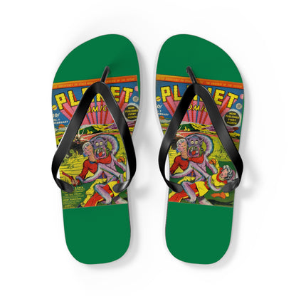 Planet Comics #2 Flip Flops Green *Multiple Sizes Available*