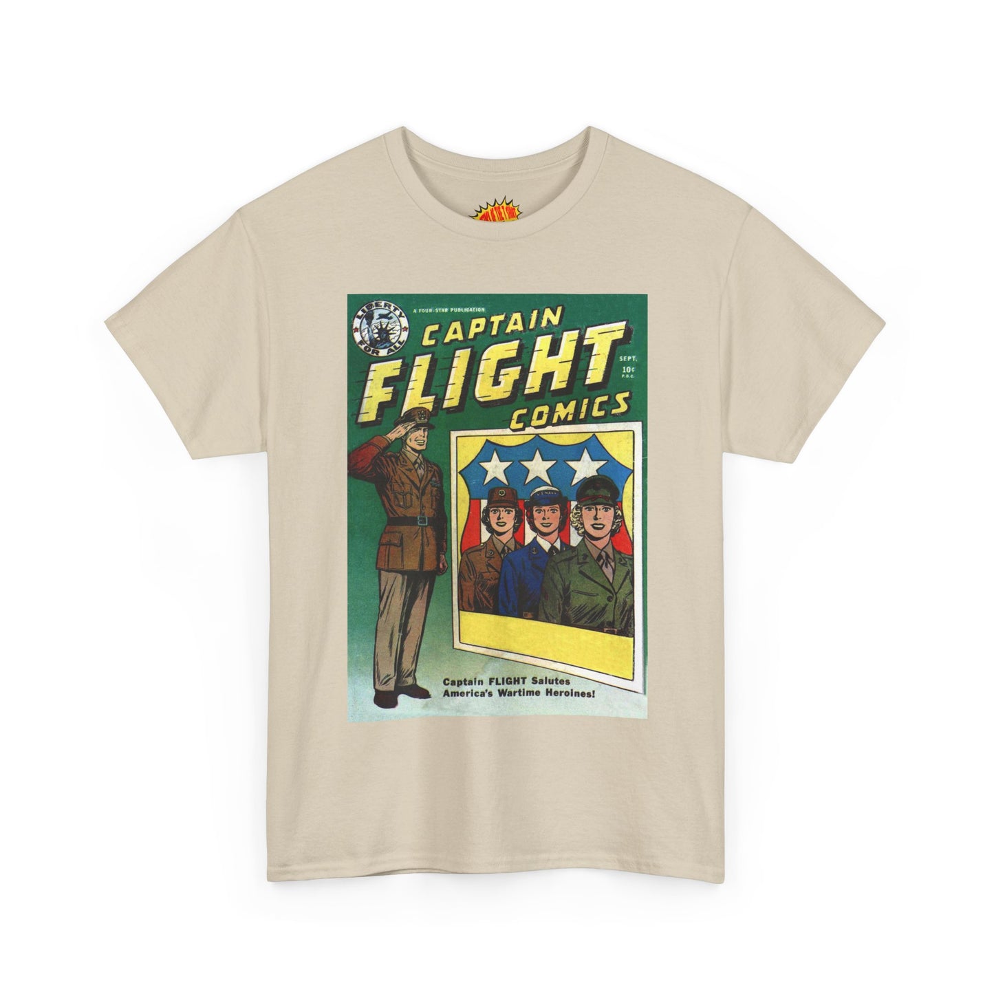 Captain Flight September Comic Tee Shirt *Multiple Colors*
