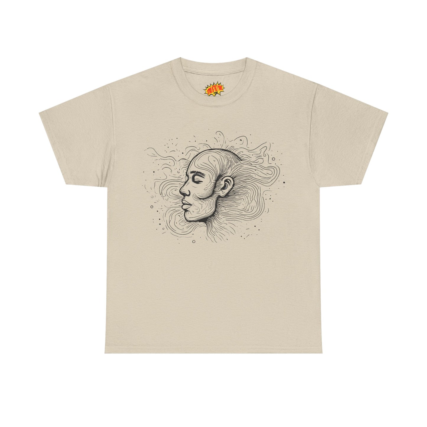 Line Drawing Graphic Art Face Tee Shirt *Multiple Colors*