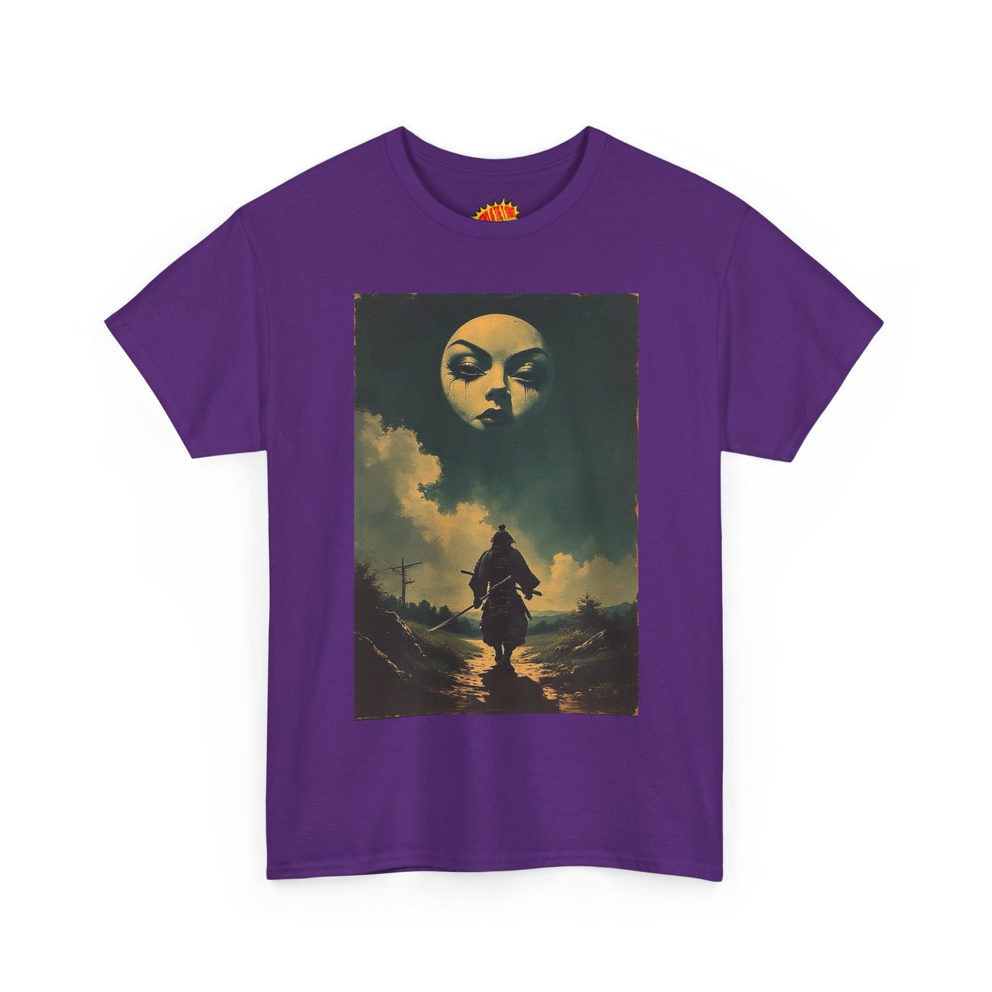 Walking Samurai w/Full Moon Face T-Shirt *Multiple Colors*