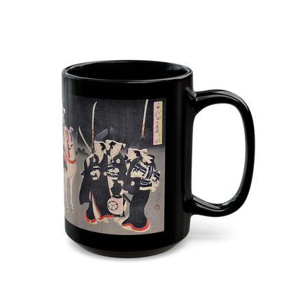 Evacuation of the Ladies - Toyohara Chikanobu Black Mug (11oz, 15oz)