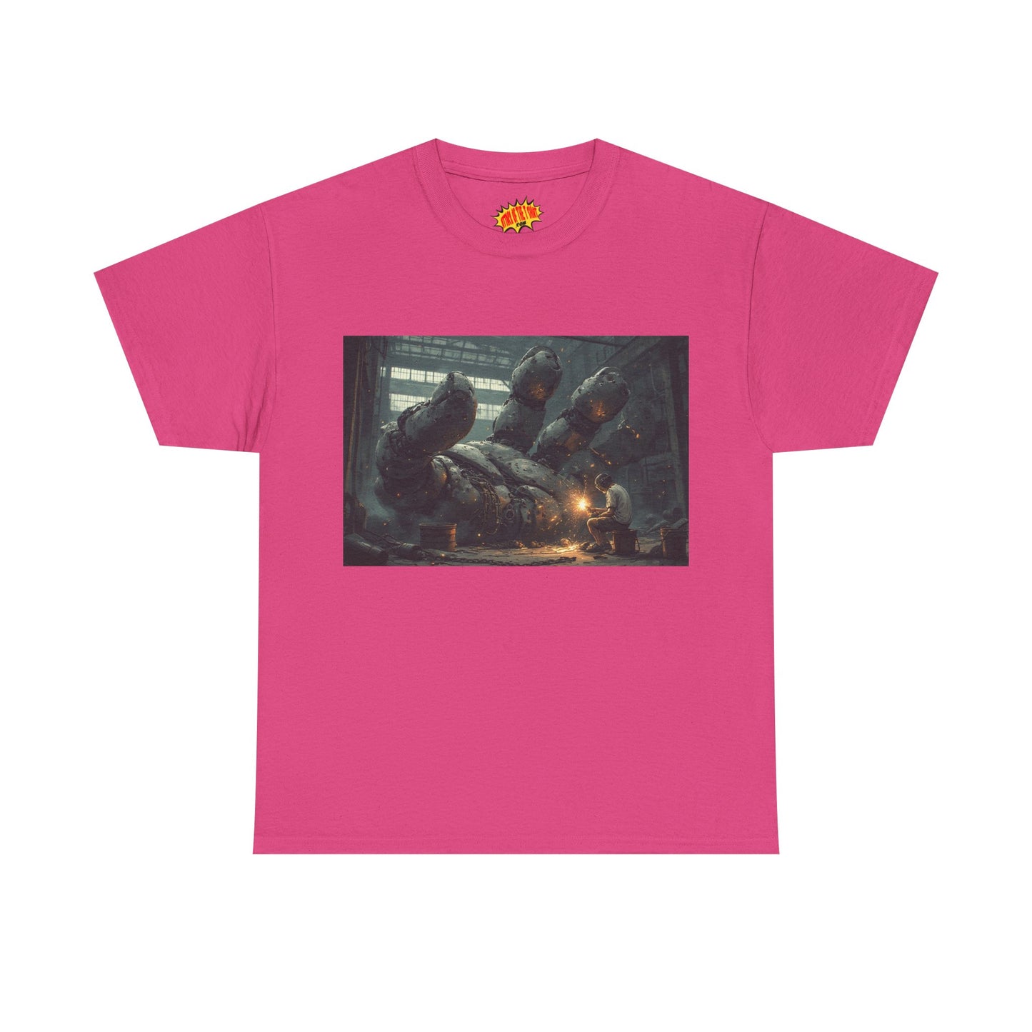 Anime Robot Hand w/Welder Scene T-Shirt *Multiple Colors*